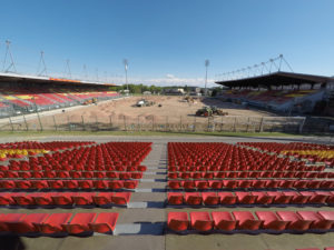 Vue tribune Nord semaine 2